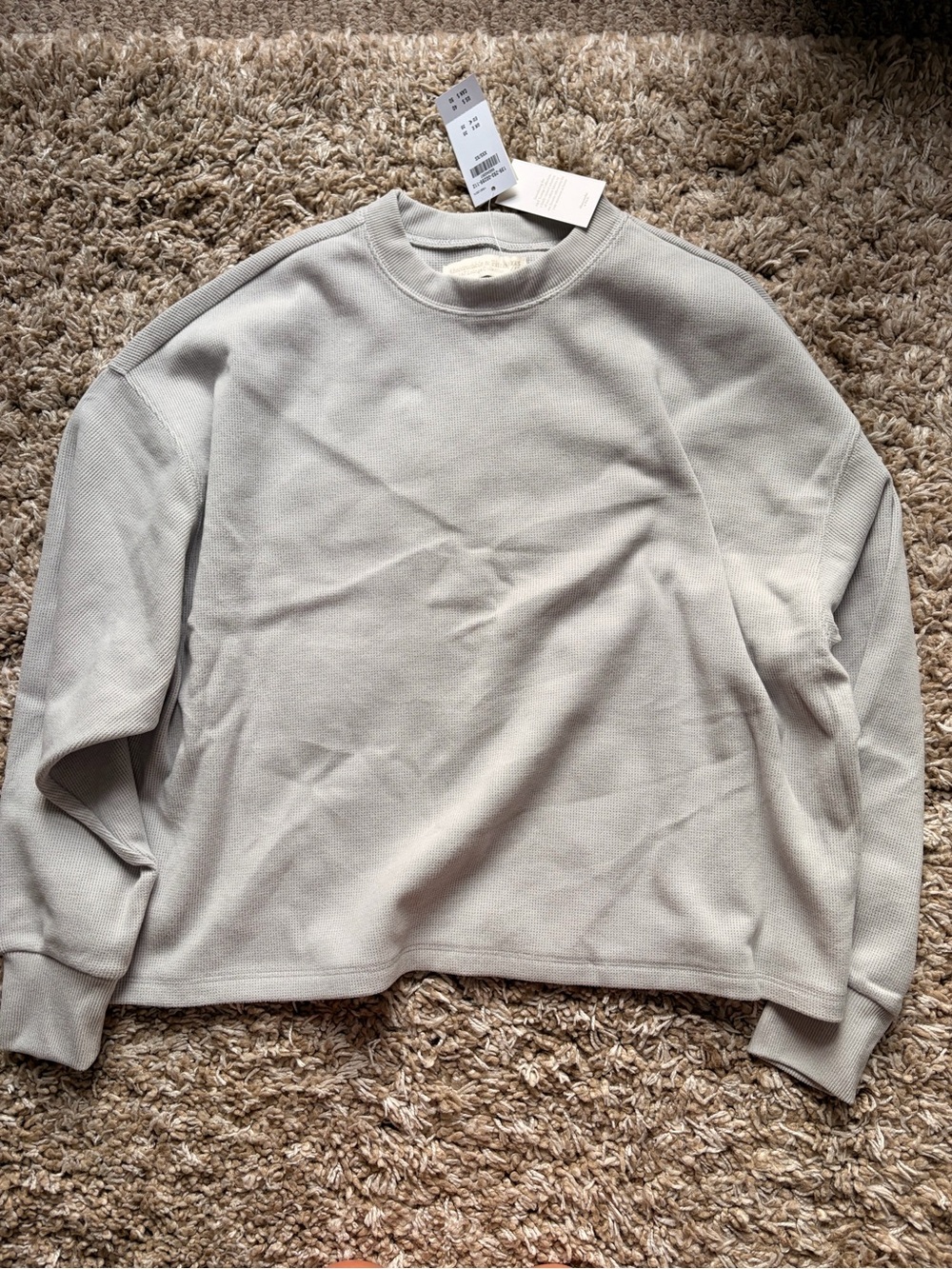 Abercrombie & Fitch Women’s Crewneck Sweater - Light Gray